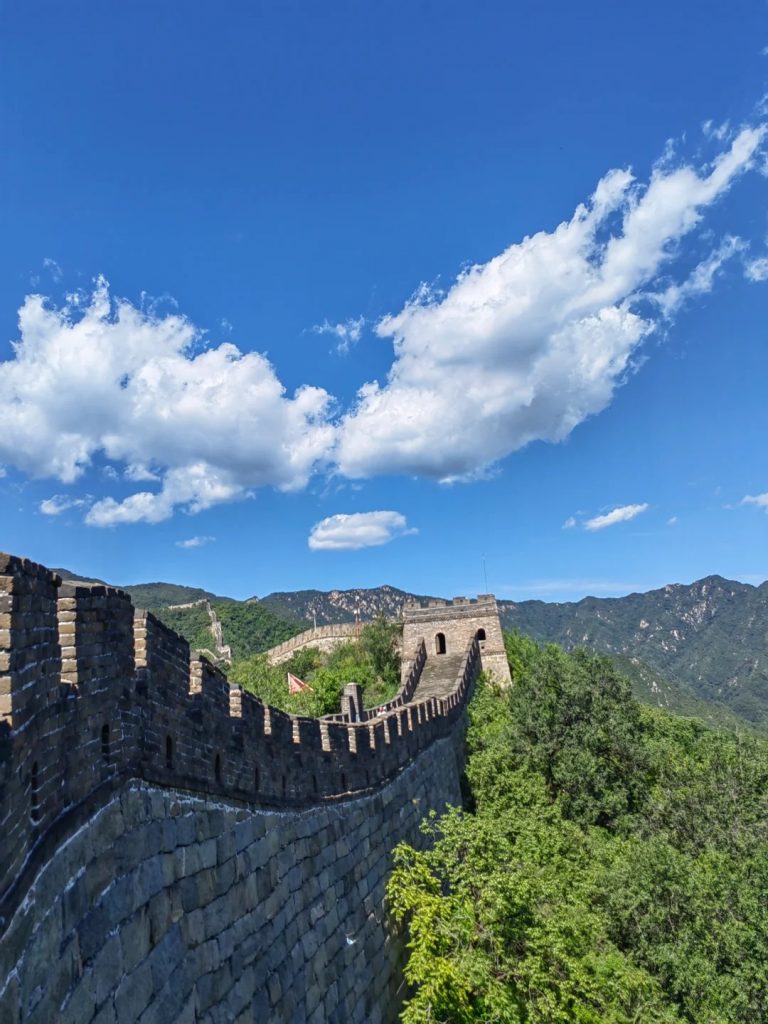 Mutianyu Great Wall under the Blue Sky and White Clouds - 1