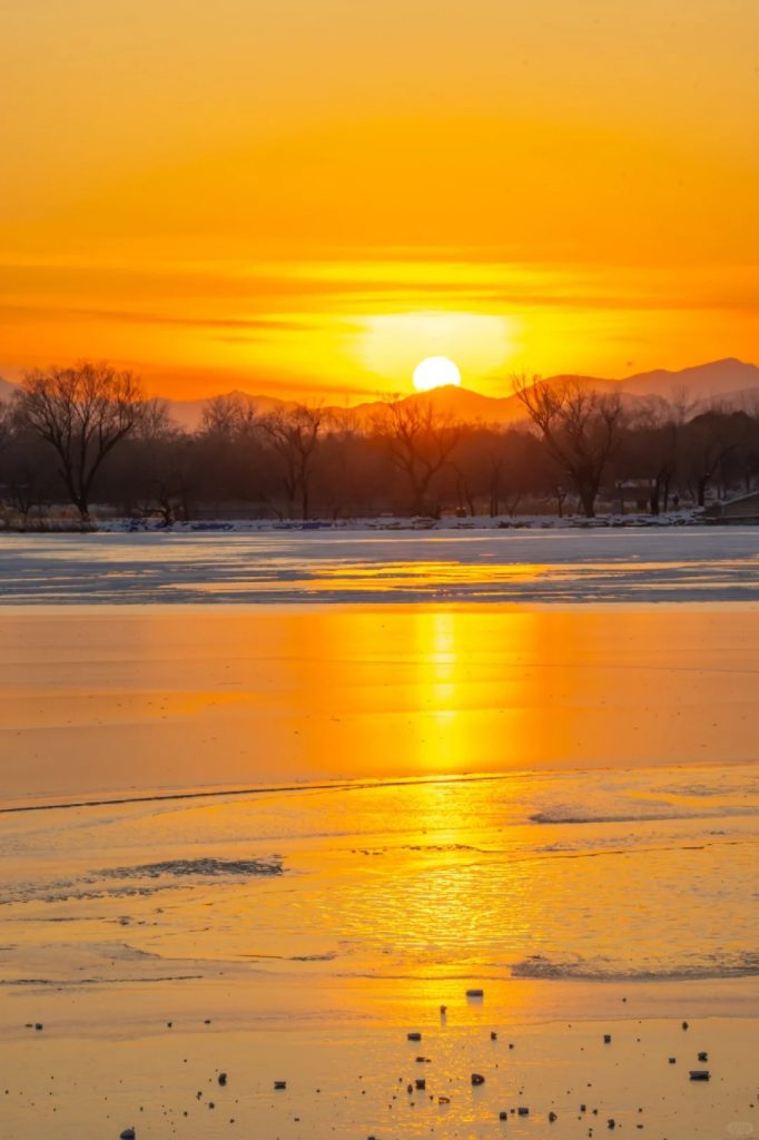 The Summer Palace in winter-Sunset