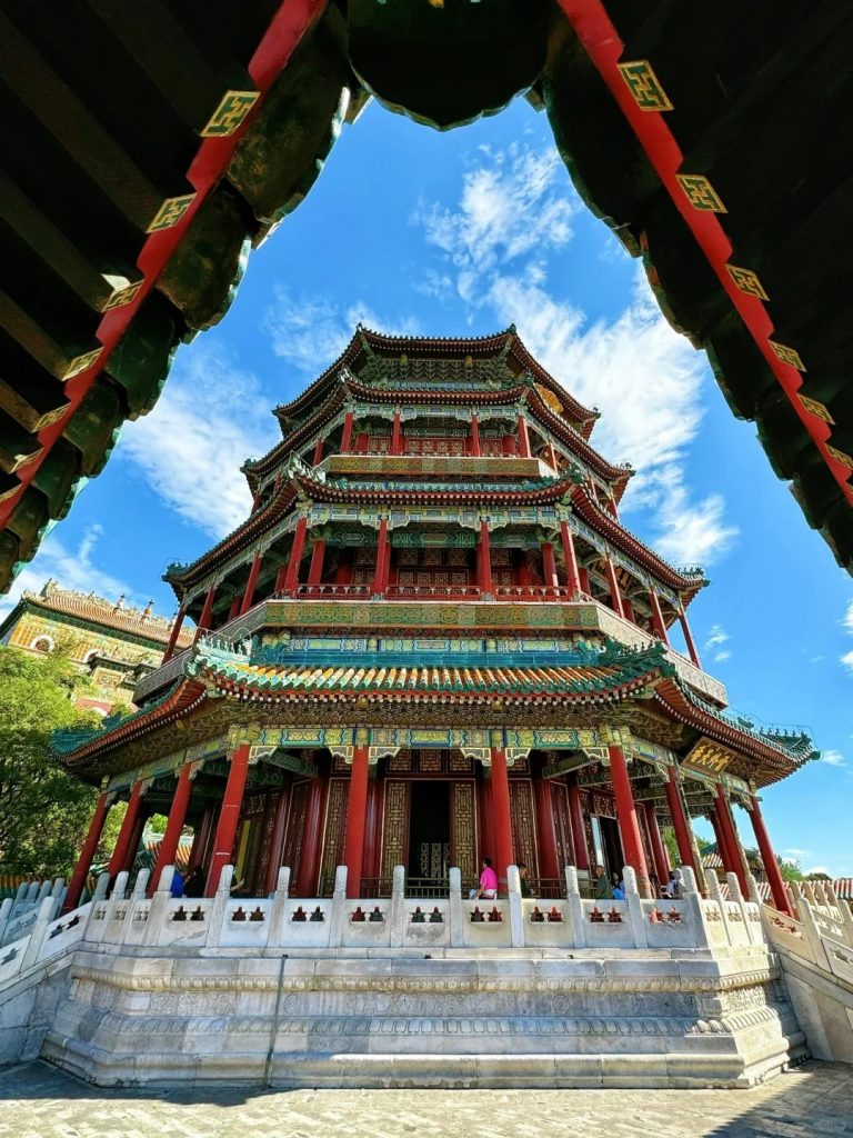 The Tower of Buddhist Incense from a unique perspective.