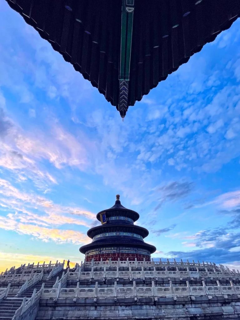 The Hall of Prayer for Good Harvests from a Unique Angle